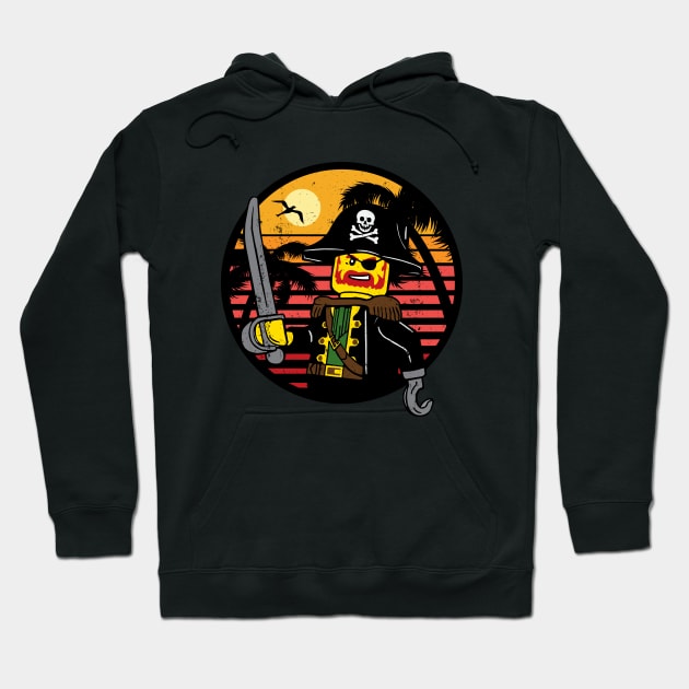 Pirates Captain Brick Beard Hoodie by The Brick Dept